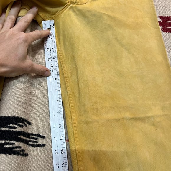 Vintage Overdye US Navy Sailor Pants High Waist 29" BUTTON fly Jesse Kamm Rawson - Picture 12 of 16